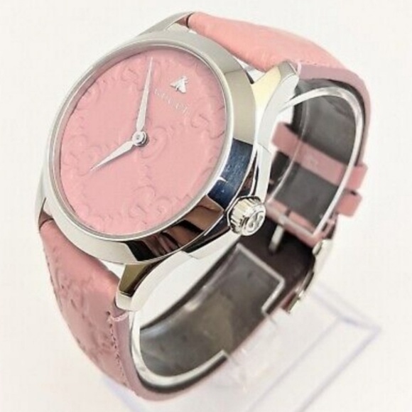 Gucci Luxury Watch Gorgeous! Swiss made and all leather! - Picture 2 of 8